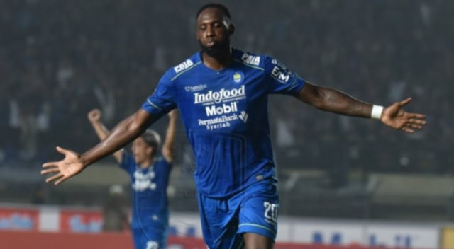 Geoffrey Castillion, penyerang Persib. Foto: Dok. Media Persib