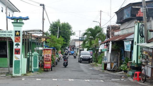 Suasana kampung-kampung di Kota Yogyakarta saat PPKM Mikro. Foto: Arfiansyah Panji Purnandaru/kumparan