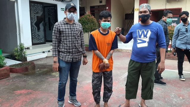 Penganiaya Bayi di Makassar hingga luka-luka ditangkap. Foto: Dok. Istimewa