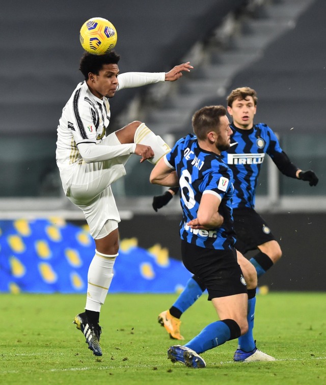 Pertandingan Juventus vs Inter Milan di Allianz Stadium, Turin, Italia. Foto: Massimo Pinca/Reuters