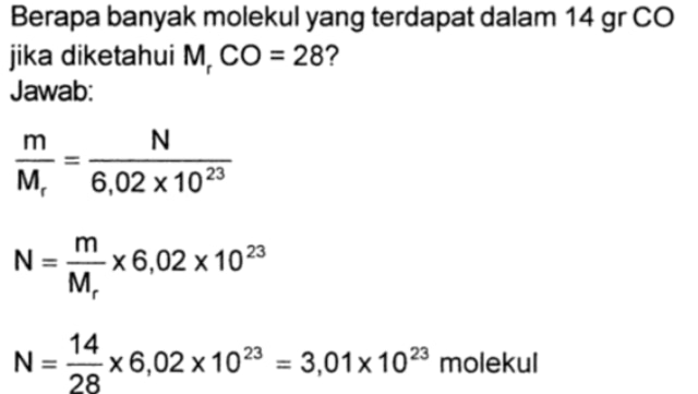 Pengertian Konsep Dan Rumus Mol Beserta Contoh Soalnya Kumparan Hot