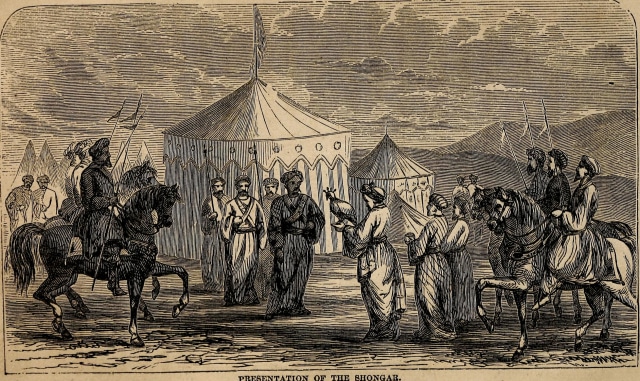 Ilustrasi Genghis Khan bersama para prajuritnya. Foto: Wikimedia Commons