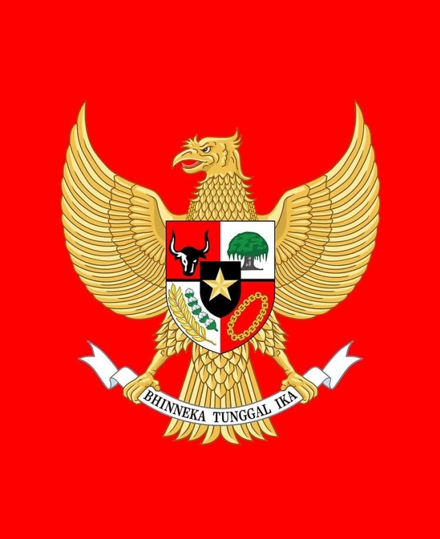 Ilustrasi Pancasila, Foto: Dok. Pinterest/Redbubble