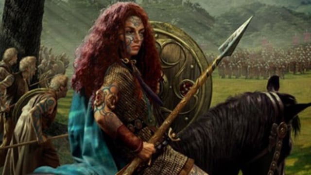 Ilustrasi sosok Boudicca. | Celtic Wedding Rings