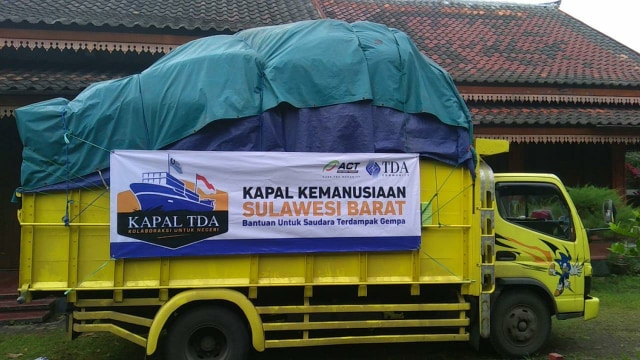 Bantuan untuk korban gempa Sulawesi Barat. Foto: dok