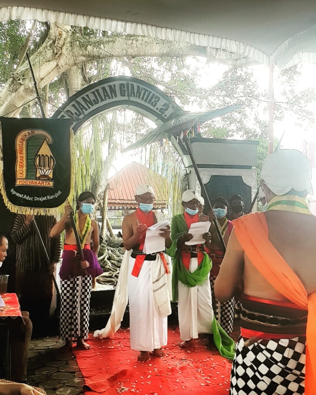 Upacara peringatan Perjanjain Giyanti di Karanganyar, Jateng. Foto: Sekber Keistemwaan.