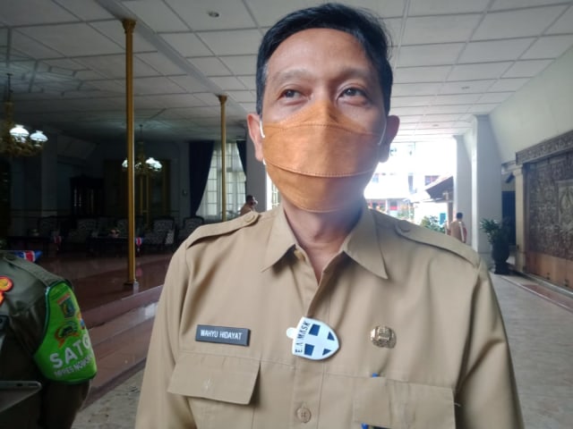 Sekda Kabupaten Malang, Wahyu Hidayat saat dikonfirmasi pada Senin (15/02/2021) di Pendopo Agung Kabupaten Malang.