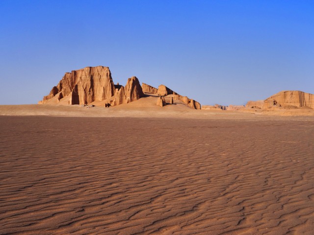 Gurun Dasht-e Lut di Iran, tempat terpanas di dunia Foto: Dok. Wikimedia Commons