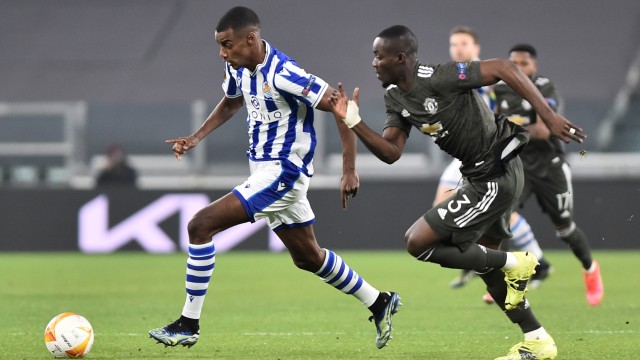 Pertandingan Real Sociedad vs Manchester United di Allianz Stadium, Turin, Italia, Kamis (18/2). Foto: Massimo Pinca/REUTERS
