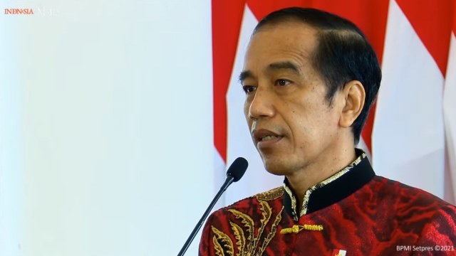 Presiden Joko Widodo dalam perayaan hari raya Imlek. Foto: Youtube/Sekretariat Presiden