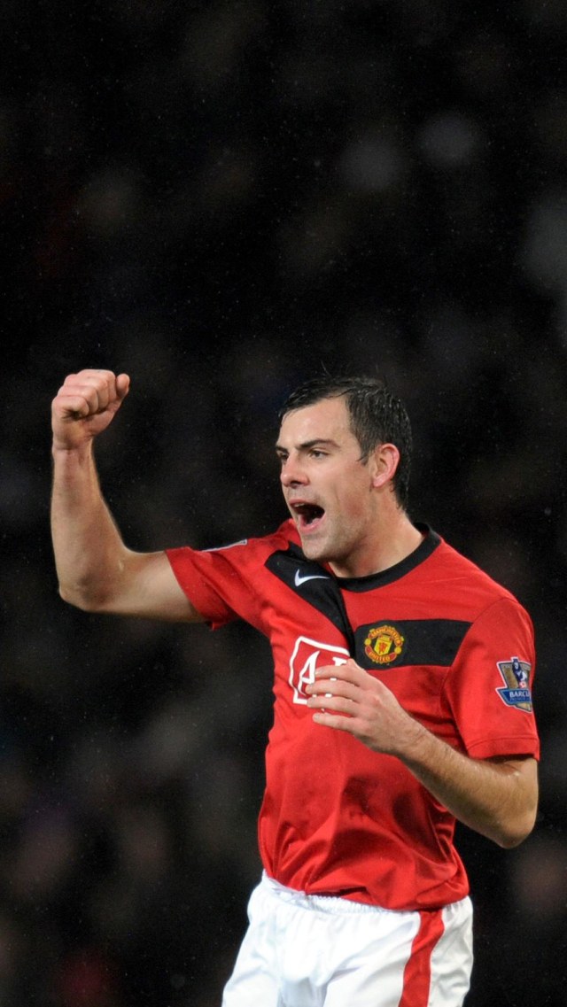 Darron Gibson, eks pemain Manchester United. Foto: Stringer/AFP
