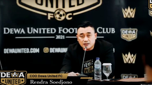 CEO Dewa United FC, Rendra Soedjono. Foto: Instagram/@dewaunitedfc