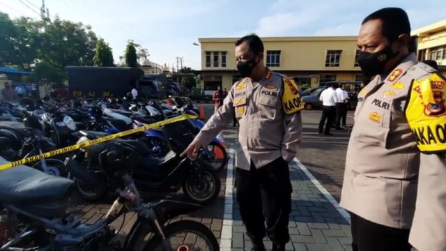Sepeda motor yang disita polisi. Dok. Polresta Banda Aceh
