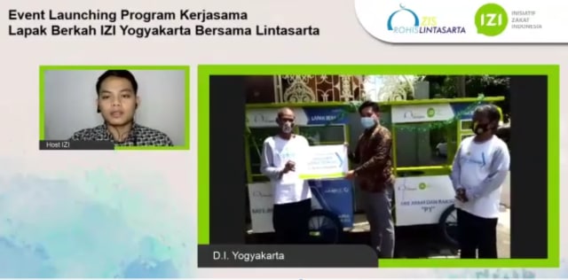 IZI Yogyakarta dan ZIS Rohis Lintasarta Bantu UMKM ditengah Pandemi (103565)