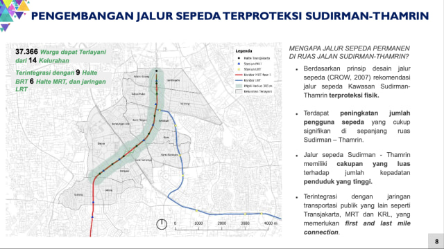 Pengembangan Jalur Sepeda Permanen di Sudirman-Thamrin.

 Foto: Pemprov DKI Jakarta