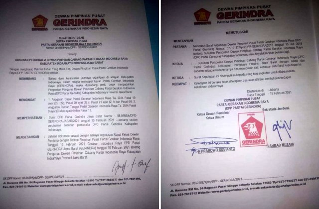 Jelang Pelantikan Nina-Lucky, Gerindra Indramayu Diterpa Isu Kepengurusan Palsu (8481)