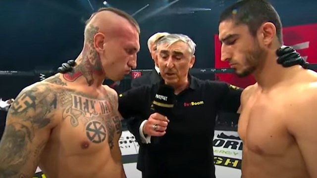 Duel MMA AMC Fight Night, Mikhail Turkanov vs Alibeg Rasulov. Foto: Youtube/ FIGHT NIGHTS GLOBAL TV