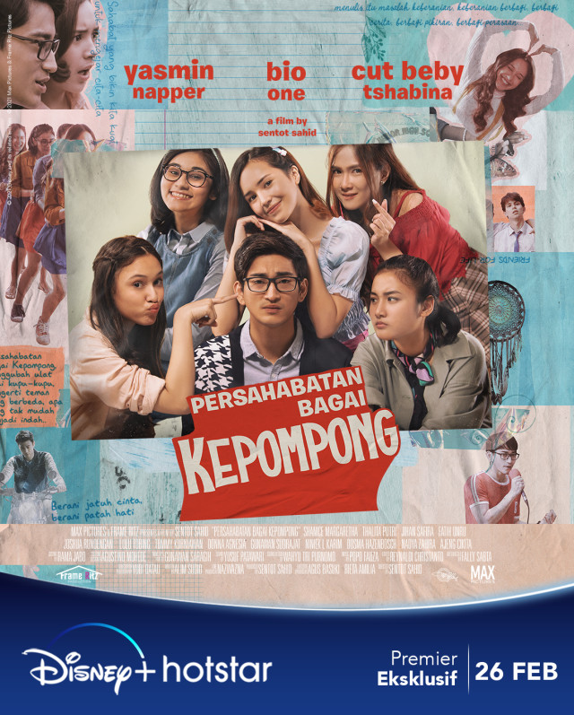 Poster film Persahabatan Bagai Kepompong. Foto: Dok. Disney+ Hotstar