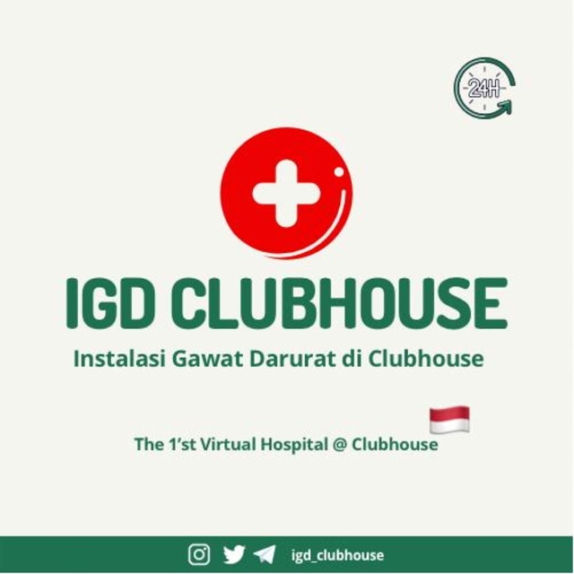 Logo Instalansi Gawat Darurate Clubhouse. Foto: IGD Clubhouse