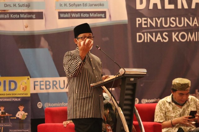 Wali Kota Malang, Sutiaji saat menyatakan pentingnya perpustakaan sebagai sumber literasi. (Foto: Pemkot Malang)