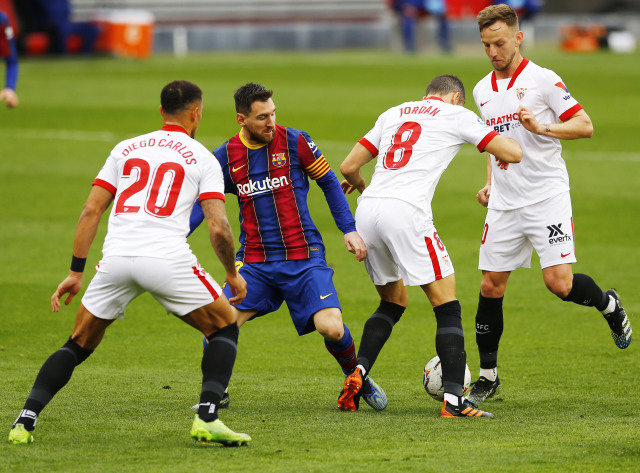 Sevilla vs Barcelona. Foto: Marcelo Del Pozo/Reuters