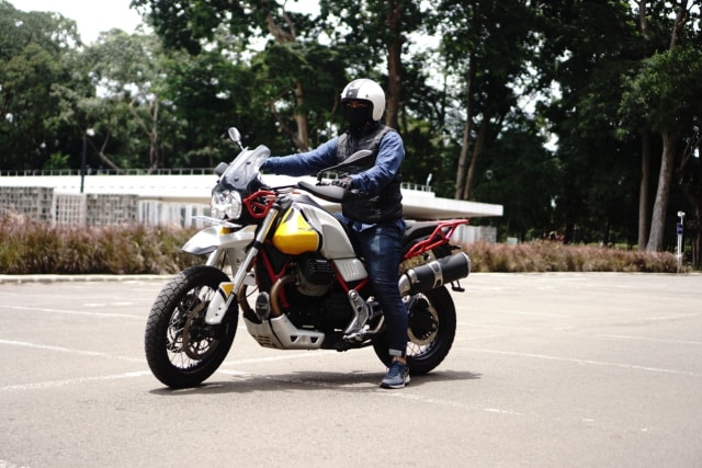 Test ride Moto Guzzi V85TT Foto: dok. Piaggio Indonesia