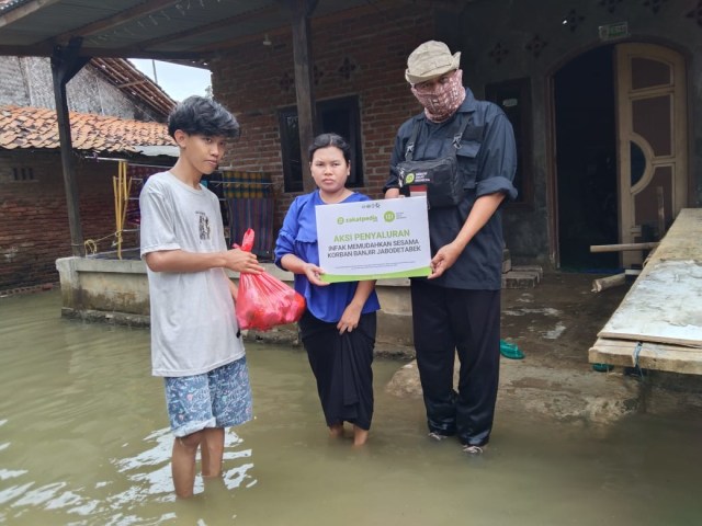 Banjir Jabodetabek, Inisiatif Zakat Indonesia Support Logistik