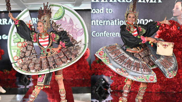 Kostum Aurra Kharishma di ajang Miss Grand International 2020 Foto: Dok. Istimewa