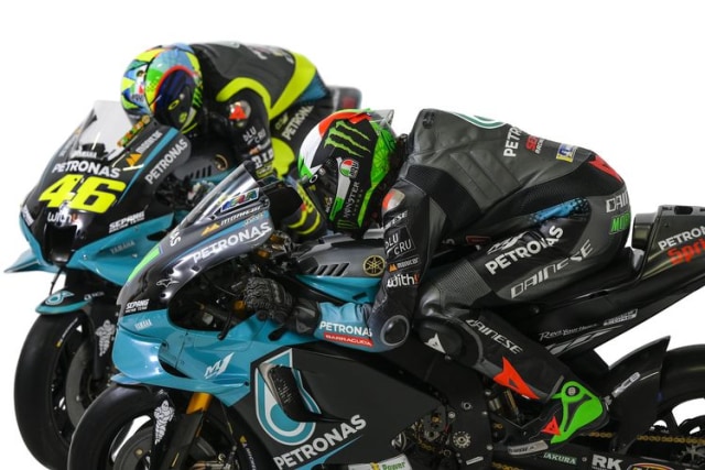 Valentino Rossi dan Franco Morbidelli di TIm Petronas Yamaha Sepang Racing Team. Foto: dok. Petronas Sepang Racing Team