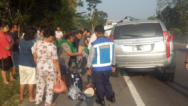 Pajero Sport Tabrak Truk Kontainer di Tol Tebing Tinggi, Sumut, 1 Orang Tewas (79777)
