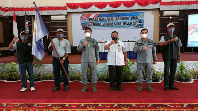Pembentukan Relawan Penjaga Laut Nusantara (Rapala) di Gedung Nasional Karimun, Rabu (3/3). Foto: Khairul S/kepripedia.comre