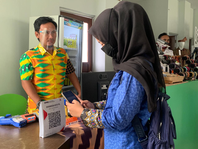 Bank Indonesia Kalbar mengampanyekan penggunaan QRIS di sektor pariwisata. Foto: Teri/Hi!Pontianak 