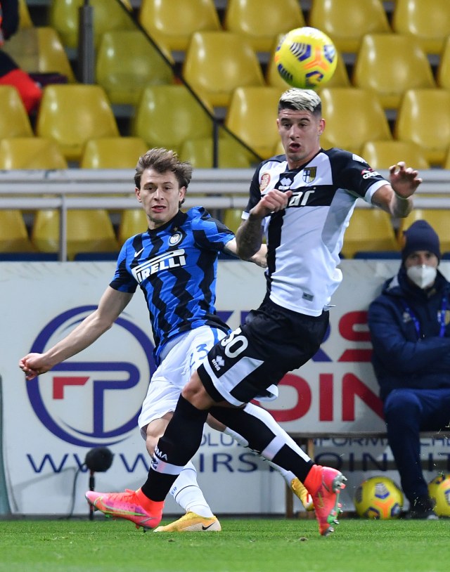 Pertandingan Parma vs Inter Milan di Stadio Ennio Tardini, Parma, Italia. Foto: Jennifer Lorenzini/Reuters