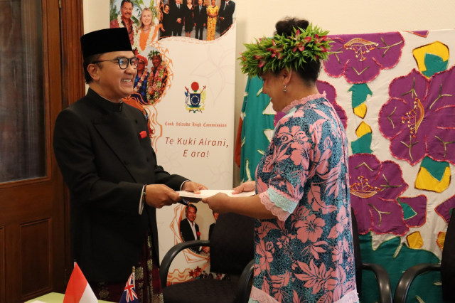 Duta Besar Indonesia untuk Selandia Baru, Tantowi Yahya jadi perwakilan Indonesia untuk Kepulauan Cook. Foto: Dok. KBRI Selandia Baru