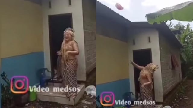 Viral Pengantin Wanita Lempar Celana Dalam Ke Atap Rumah Untuk Tangkal Hujan Kumparan Com