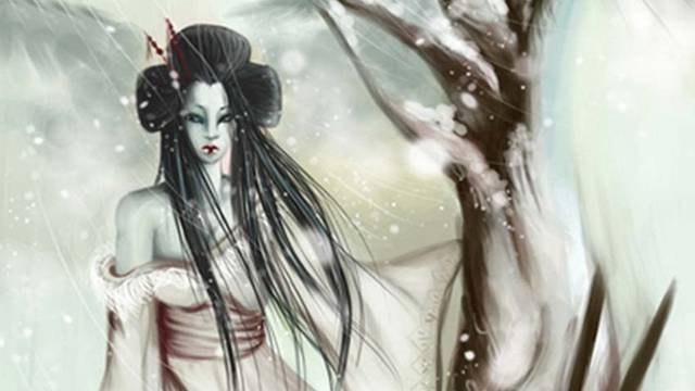 Ilustrasi sosok Yuki-Onna. | Ancient Origins