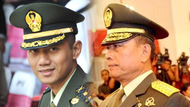 Agus Harimurti Yudhoyono (AHY) dan Moeldoko. Foto: Romeo Gacad/AFP dan Twitter/@SBYudhoyono