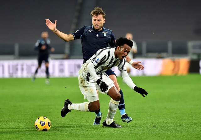 Pertandingan antara Juventus vs Lazio di Allianz Stadium, Turin, Italia. Foto: Massimo Pinca/Reuters