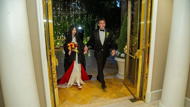 Suasana pernikahan Nicholas Cage dan Riko Shibata di Wynn Hotel, Las Vegas, AS. Foto: Getty Images via Wynn Hotel