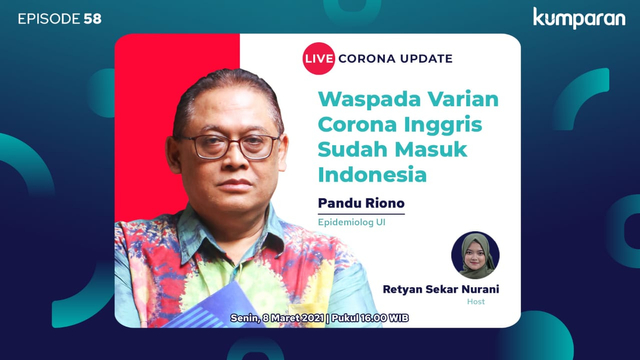 Live Corona Update: Waspada Varian Corona Inggris Sudah Masuk Indonesia (129872)