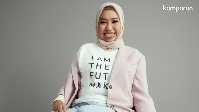 The Future Makers, Laninka Siamiyono. Foto: Norman Fideli, Fashion Stylist: Anantama Putra, Makeup: Obby Farhobi, Blazer: ZARA
