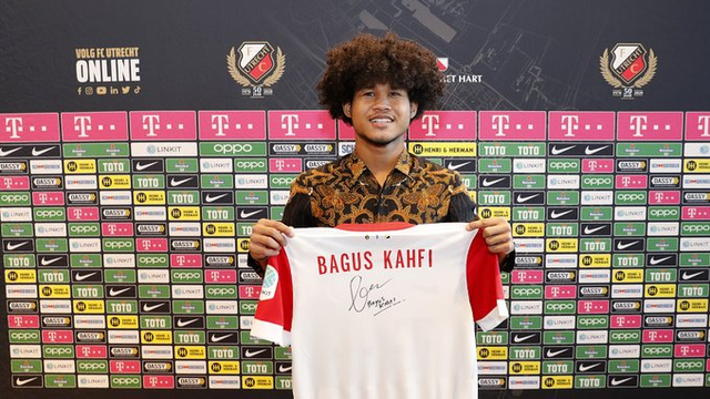Bagus Kahfi pada Saat Pengumuman Resmi Dirinya Bergabung Bersama FC Utrecht. Foto: twitter.com/fcutrecht
