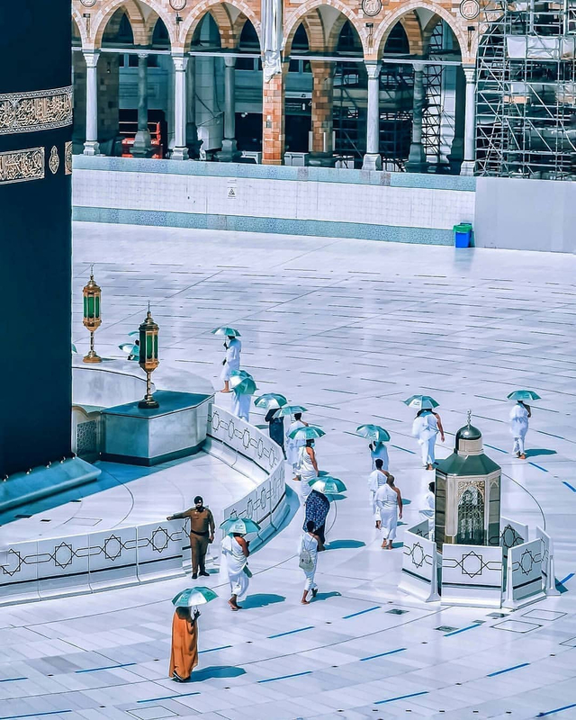 Ilustrasi keadaan Mekkah Foto: instagram.com/almekkah_almadinah 