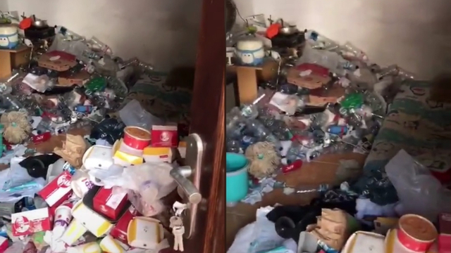 Posting-an kamar kos penuh sampah viral di media sosial. Foto: @ongdhef77/TikTok