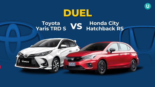 Infografik Toyota Yaris TRD Sportivo versus Honda City Hatchback RS. Foto: Diptanta Wahya/kumparan