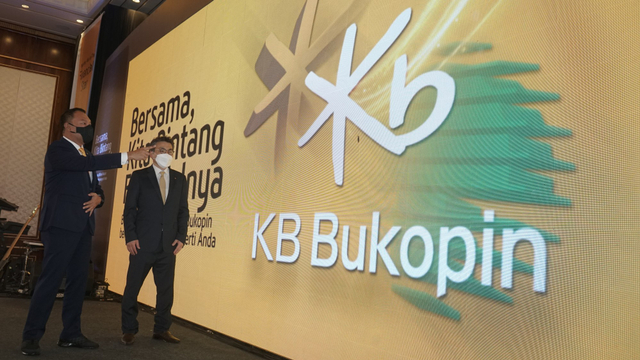 Konferensi pers peluncuran logo dan nama baru PT. Bank KB Bukopin, Tbk. Foto: Iqbal Firdaus/kumparan