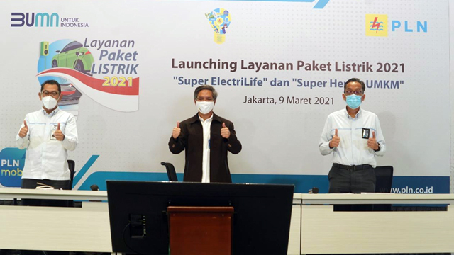 Launching layanan paket listrik 2021 oleh PLN. (foto: dokumen istimewa)