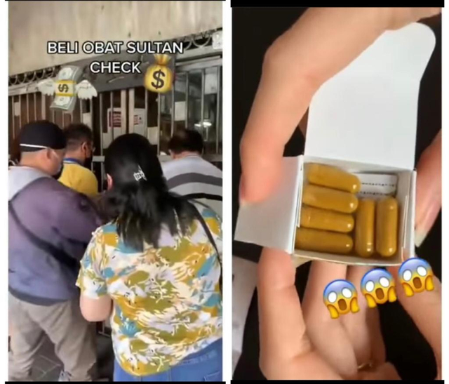 Obat 'sultan' harga jutaan rupiah isi enam butir. Foto: @info.biasa.