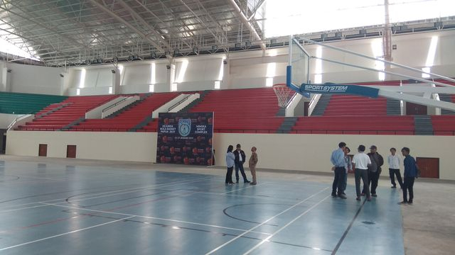 Mimika Sport Complex, vanue basket berstandar internasional di Kota Timika. (BumiPapua.com/Katharina)