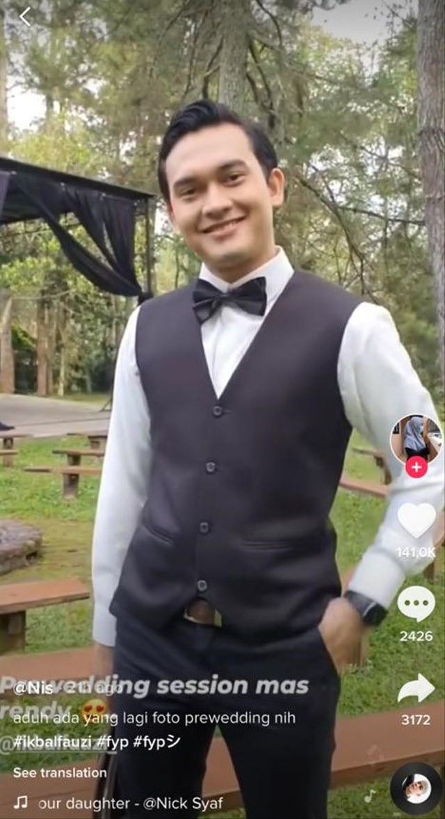 Ikbal Fauzi. Foto: Tiktok/@nis